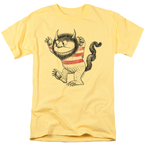 Where the wild things are yellow tee shirt for sale retro vintage book