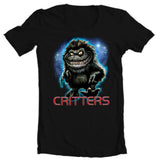 Critters t-shirt retro 80's horror movie black cotton tee