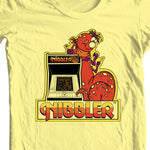 Nibbler T-shirt retro arcade video game 80s 100% cotton graphic yellow tee