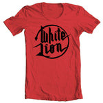 White Lion logo red t-shirt for sale retro concert heavy metal tee for sale