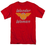 Wonder Woman retro 70s Logo T-shirt DC Comic Justice League Super Friends DCO732