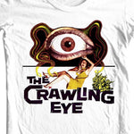 Crawling Eye T-shirt men's classic fit white cotton graphic printed tee