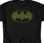 Batman T-shirt retro men's adult regular fit black cotton graphic tee DC BM1247