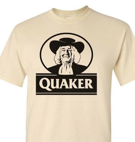 Quaker Oats T-shirt retro vintage 80s brands 100% cotton graphic men tee