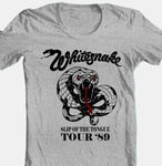 Whitesnake slip of the tongue concert graphic tee shirt for sale online store retro metal
