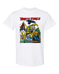 Brute Force T-shirt Marvel retro design men's white regular fit tee