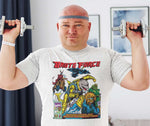 Brute Force T-shirt Marvel retro design men's white regular fit tee
