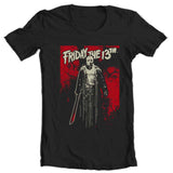 Friday the 13th T shirt Jason Voorhees mens reg fit tee 