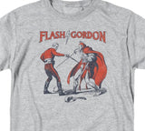 Flash Gordon and Ming T-shirt gray men's regular fit cotton tee graphic tee retro vintage Golden Age comics for sale online