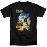 Back to the Future movie poster T-shirt men's cotton regular fit 80's retro throwback design tshirt for sale 