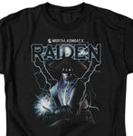Mortal Combat X Raiden T-shirt men's regular fit adult graphic t-shirt for sale retro 90's video game tee