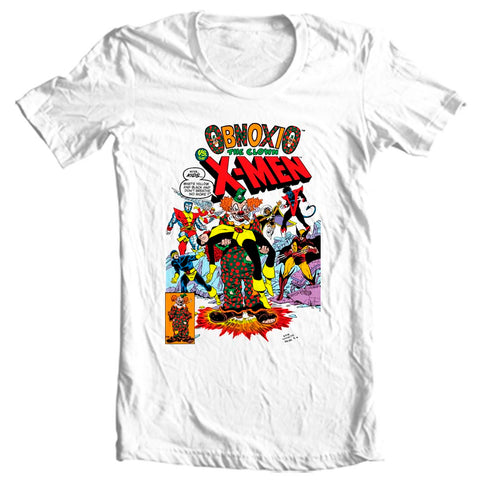 Obnoxio The Clown T-Shirt men's regular fit cotton white graphic tee Marvel Comics X-Men Golden Age Silver Age for sale
